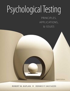 Psychological Testing Principles Applications and Issues 8th Edition by Robert M. Kaplan ebook