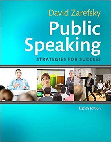 Public Speaking: Strategies for Success 8th Edition by David Zarefsky ebook