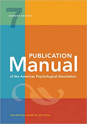 Publication Manual of the American Psychological Association (7th Edition) ebook