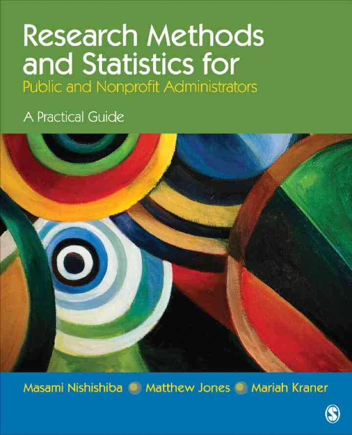 Research Methods and Statistics for Public and Nonprofit Administrators: A Practical Guide ebook
