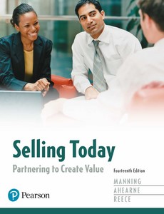 Selling Today Partnering to Create Value 14th Edition by Gerald L. Manning ebook