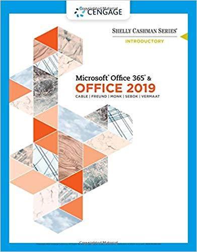 Shelly Cashman Series Microsoft Office 365 & Office 2019 Introductory 1st Edition by Sandra Cable ebook