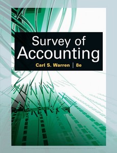 Survey of Accounting 8th Edition by Carl S. Warren ebook