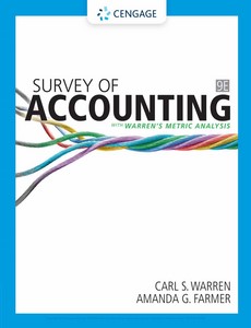 Survey of Accounting 9th Edition by Carl Warren ebook