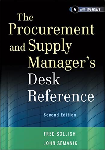 The Procurement and Supply Manager's Desk Reference ebook