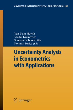 Uncertainty Analysis in Econometrics with Applications ebook