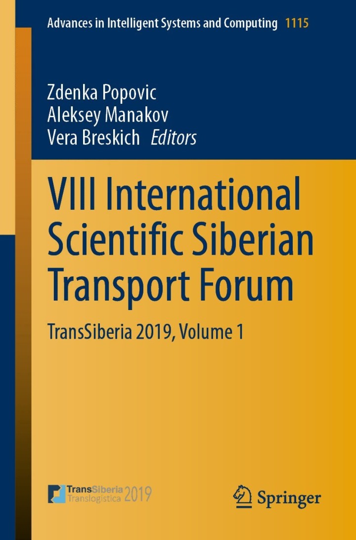 VIII International Scientific Siberian Transport Forum: TransSiberia 2019, Volume 1 ebook