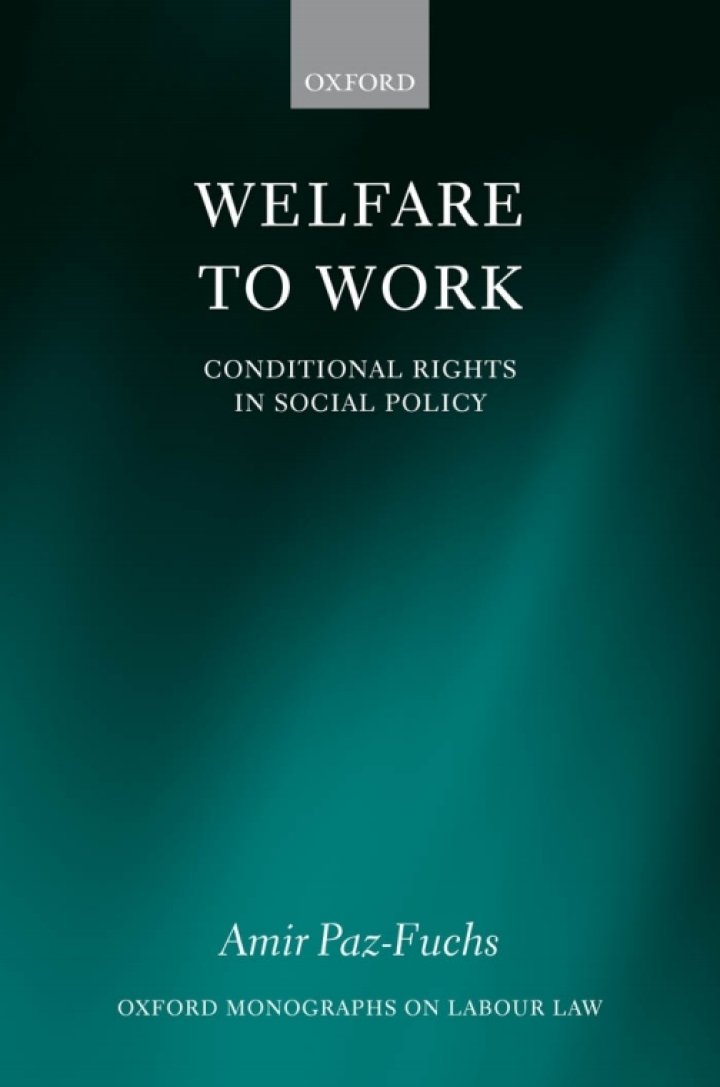 Welfare to Work Conditional Rights in Social Policy ebook