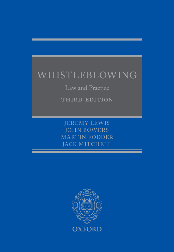Whistleblowing: Law and Practice ebook