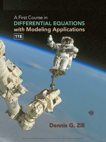 A First Course In Differential Equations With Modeling Applications 11Th Edition ebook