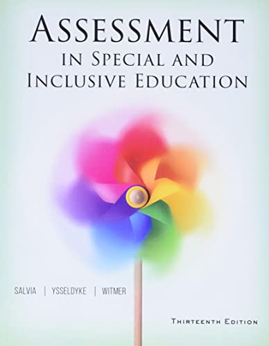 Assessment in Special and Inclusive Education 13th Edition ebook