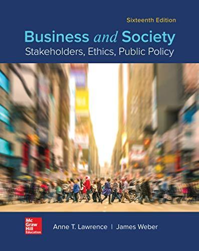 Business And Society Stakeholders Ethics Public Policy 16Th Edition ebook