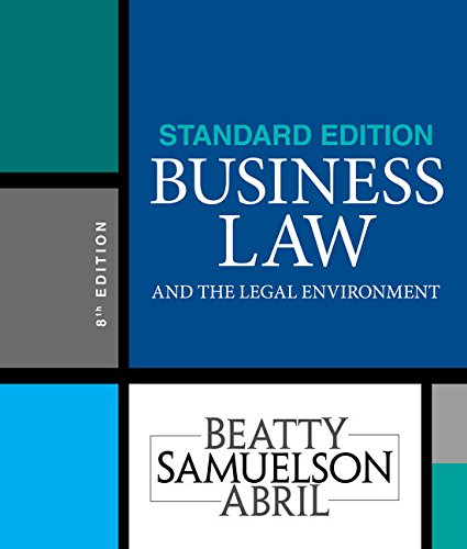 Business Law and the Legal Environment, Standard Edition ebook