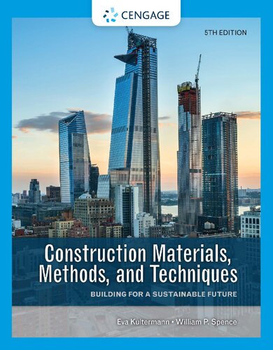 Construction Materials, Methods, and Techniques: Building for a Sustainable Future ebook