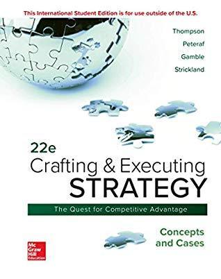 Crafting Executing Strategy Concepts And Cases 22Nd Edition ebook