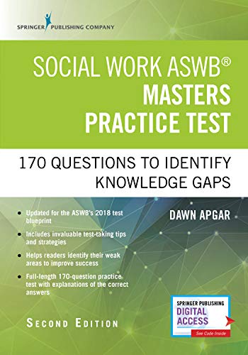Social Work Aswb Masters Practice Test, Second Edition: 170 Questions to Identify Knowledge Gaps (Book + Free App) ebook