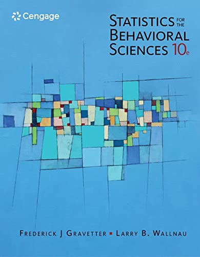 Statistics for the Behavioral Sciences � 10th Edition ebook