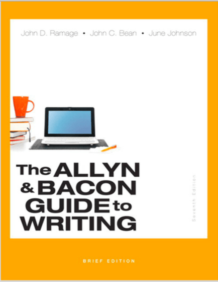 The Allyn Bacon Guide To Writing 7Th Edition ebook