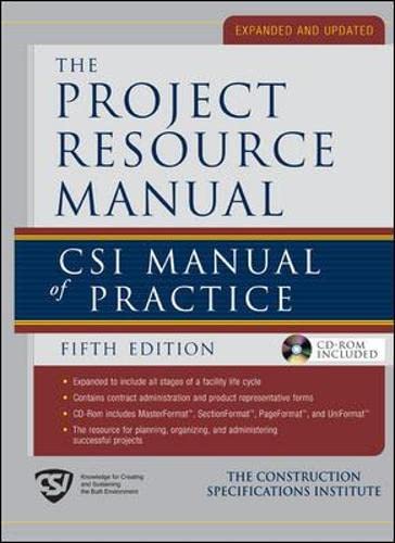 The Project Resource Manual (PRM): CSI Manual of Practice, 5th Edition ebook