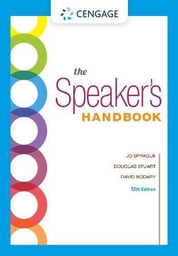 The Speakers Handbook 12Th Edition ebook