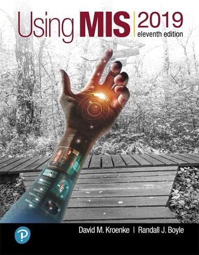 Using MIS 11th Edition by David M Kroenke ebook