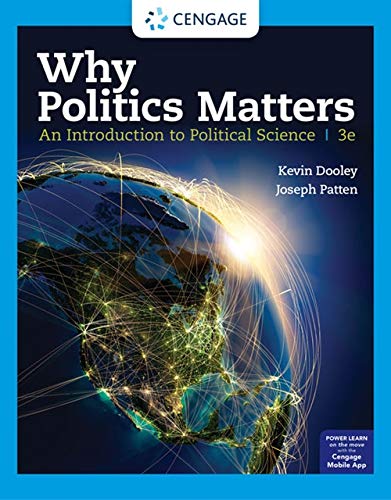Why Politics Matters: An Introduction To Political Science (Mindtap Course List) ebook