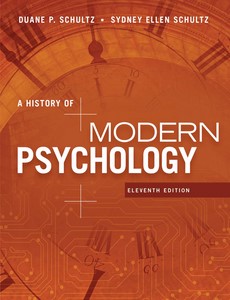 A History of Modern Psychology 11th by Duane P. Schultz ebook