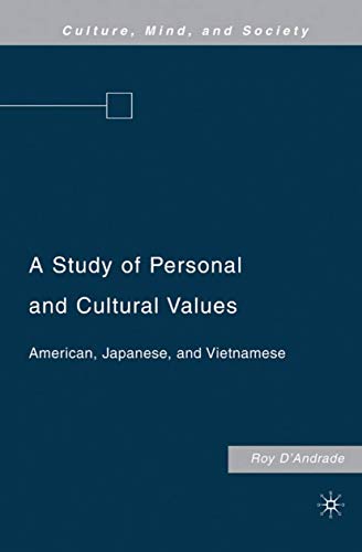 A Study of Personal and Cultural Values ebook