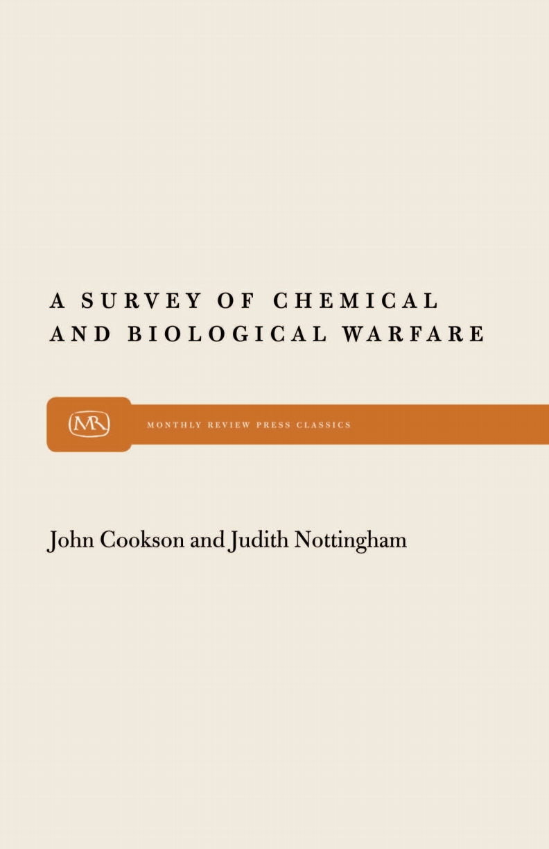 A Survey of Chemical and Biological Warfare ebook