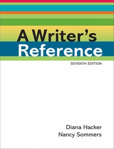A Writer?s Reference 7th Edition by Diana Hacker ebook