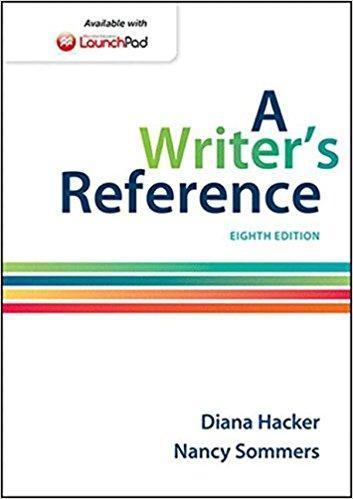 A Writer's Reference 8th Edition by Diana Hacker ebook