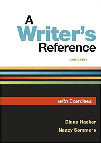 A Writer's Reference with Exercises 9th Edition by Diana Hacker ebook