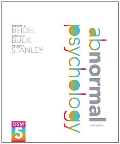 Abnormal Psychology 3rd Edition by Deborah C. Beidel ebook