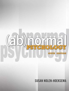 Abnormal Psychology 6th edition by Nolen-Hoeksema ebook