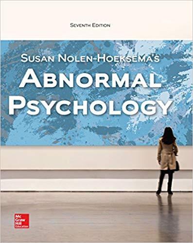 Abnormal Psychology 7th Edition by Susan Nolen-Hoeksema ebook