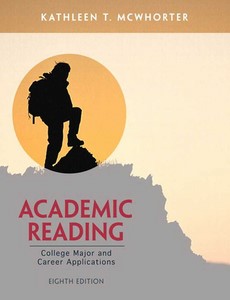 Academic Reading 8th edition by Kathleen T. McWhorter ebook