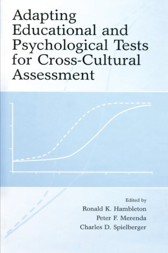 Adapting Educational and Psychological Tests for Cross-Cultural Assessment ebook