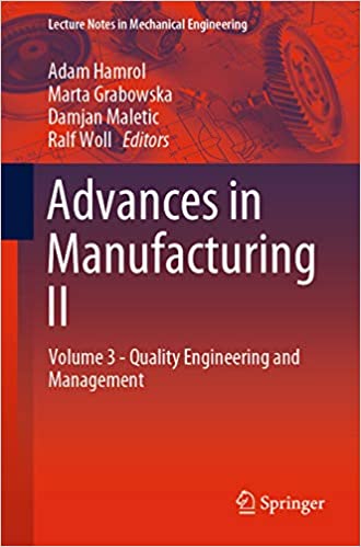 Advances in Manufacturing II: Volume 3 - Quality Engineering and Management (Lecture Notes in Mechanical Engineering Book 2) ebook