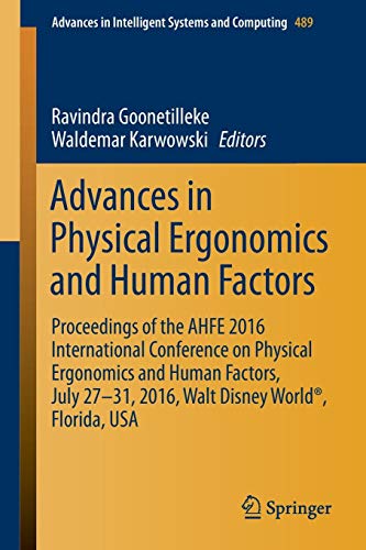 Advances in Physical Ergonomics and Human Factors ebook