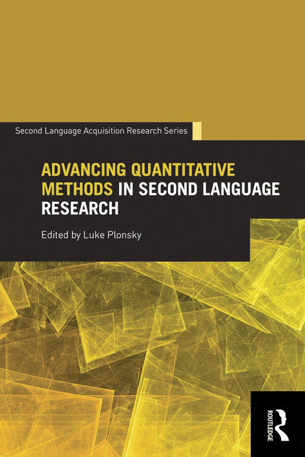 Advancing Quantitative Methods in Second Language Research ebook