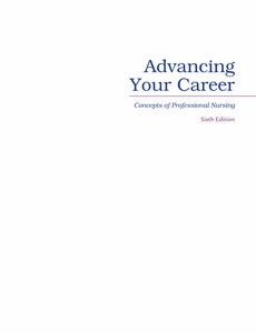Advancing Your Career Concepts of Professional Nursing 6th Edition by Rose Kearney-Nunnery ebook
