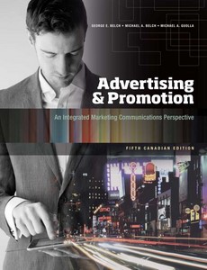 Advertising and Promotion An Integrated Marketing Communications Perspective 5th by George E Belch ebook