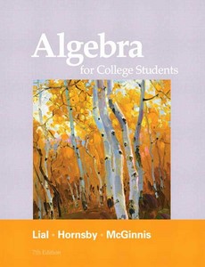Algebra for College Students 7th Edition by Margaret L. Lial ebook