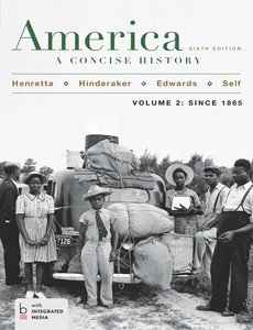 America A Concise History, Sixth Edition, Volume 2 by James A. Henretta ebook
