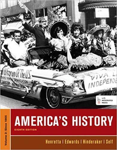 America's History, Volume II 8th Edition by James A. Henretta ebook