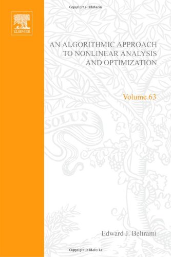 An algorithmic approach to nonlinear analysis and optimization ebook