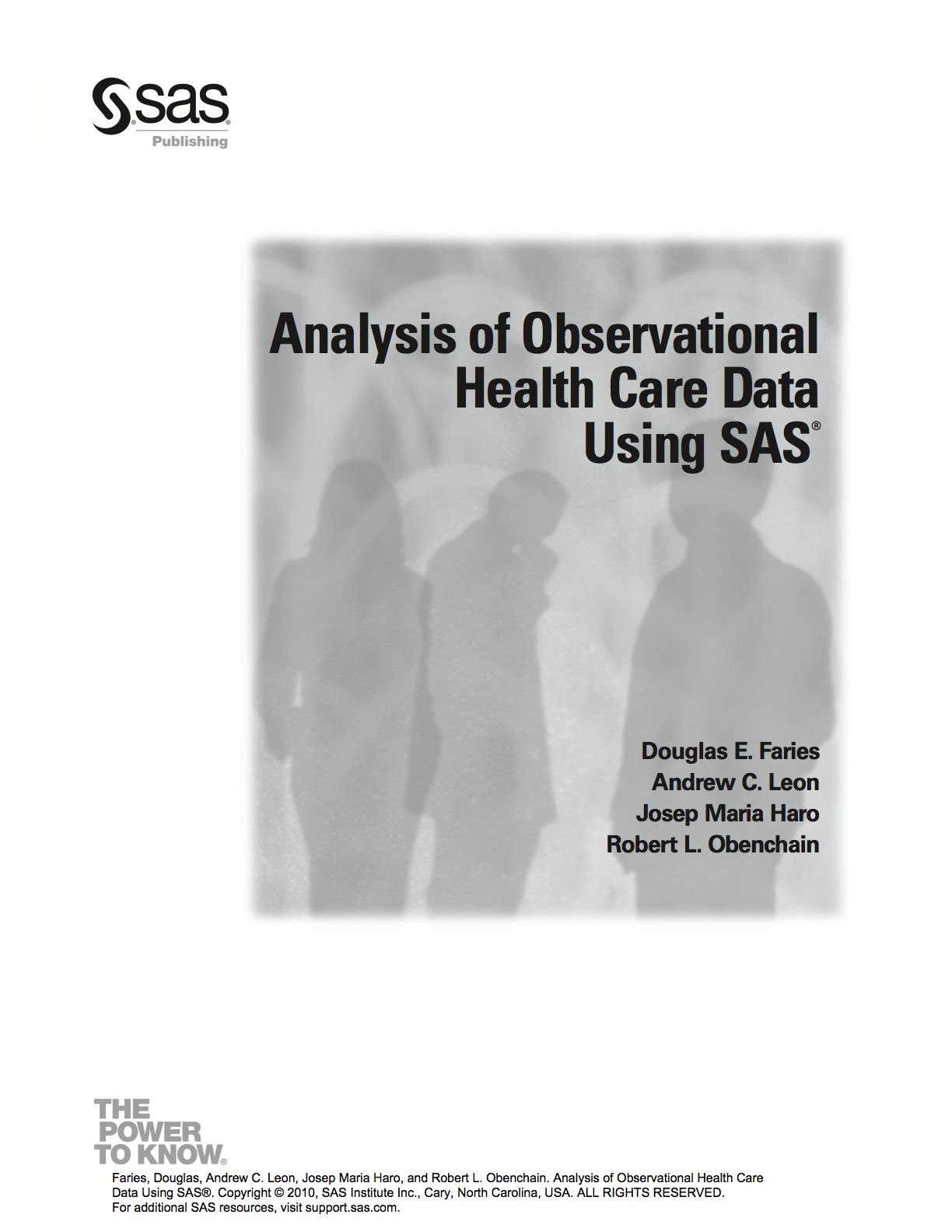 Analysis of Observational Health Care Data Using SAS ebook