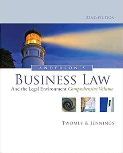 Anderson?s Business Law and the Legal Environment (22nd Edition) ebook
