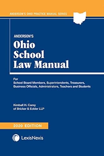 Anderson's Ohio School Law Manual, 2020th Edition ebook