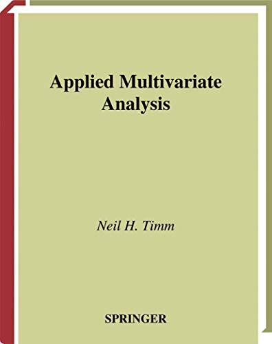 Applied Multivariate Analysis ebook